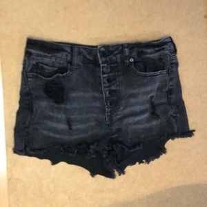 Black Indigo Rein jean shorts